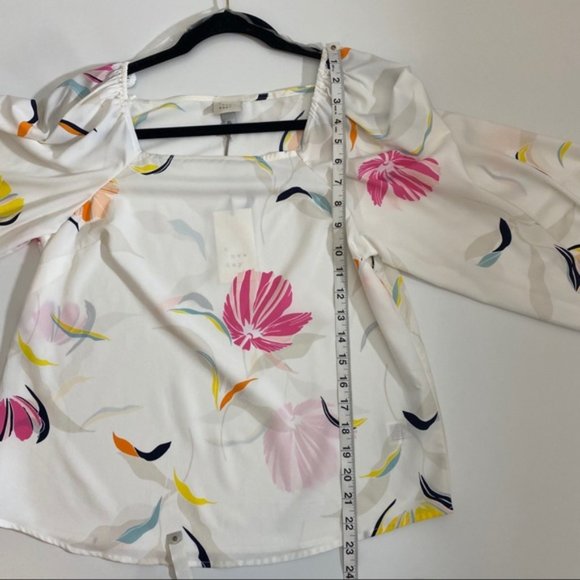 A NEW DAY Long Sleeve Floral Print Blouse Size XL - Picture 14 of 15
